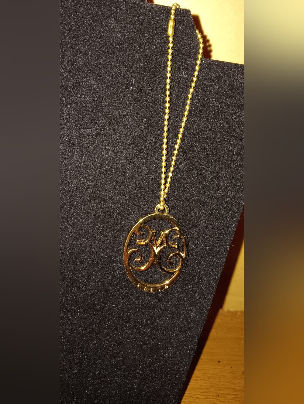 Gold Monogram Pendant Necklace - Elegant Women’s Jewelry